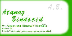 atanaz bindseid business card